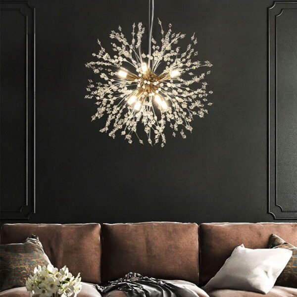 Modern 9-Light Sputnik Chandelier - Image 4