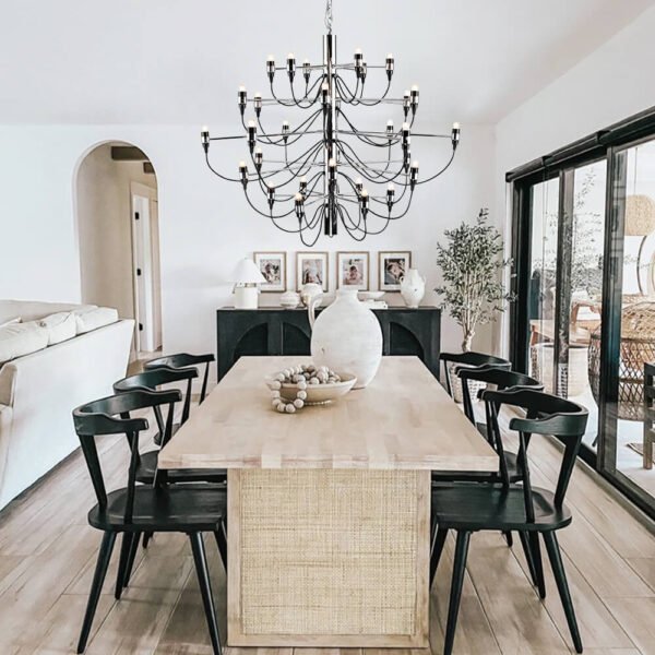 French Antique Candle Style Empire Chandelier - Image 3