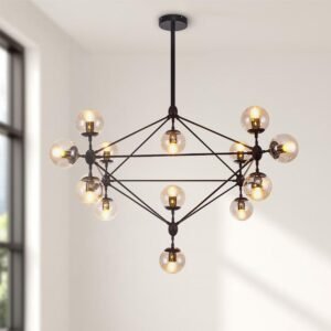 Modern Modo 10/15-Light Transparent Glass Chandelier