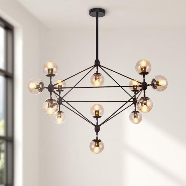 Modern Modo 10/15-Light Transparent Glass Chandelier