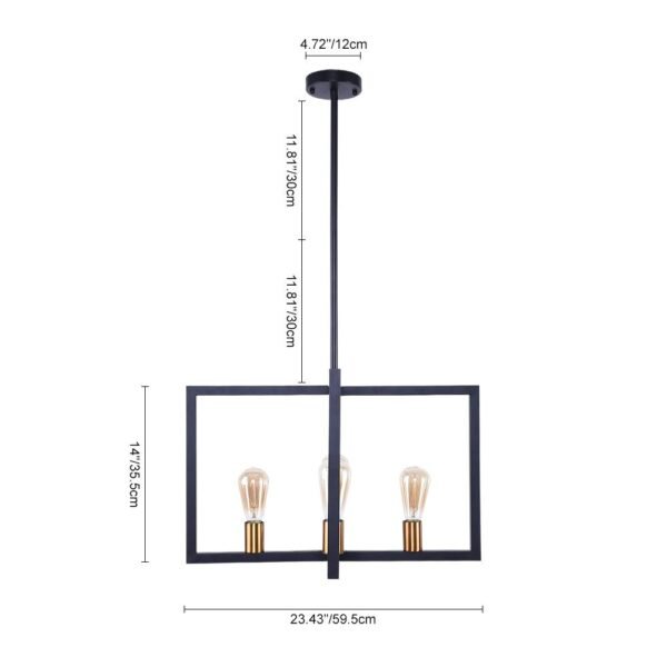 Industrial Farmhouse Kitchen Chandelier - Image 9