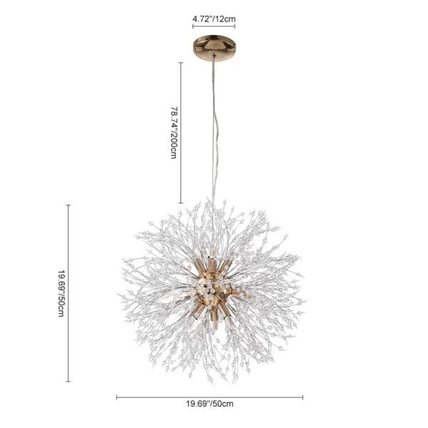 Luxury 8-Light Sputnik Firework Chandelier - Image 9