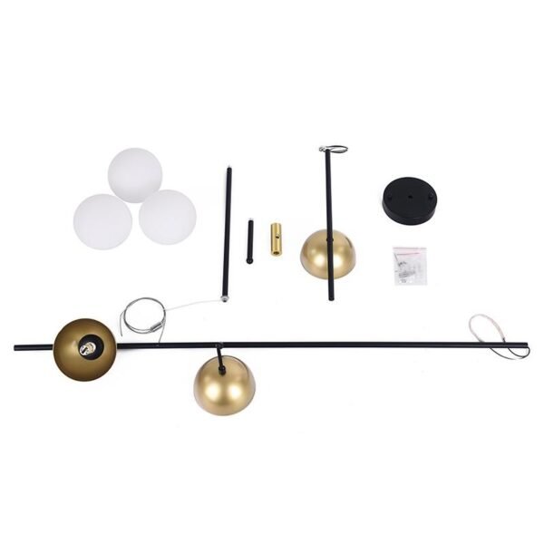 Mid-Century Modern 3-Light Kitchen Island Chandelier - Image 12