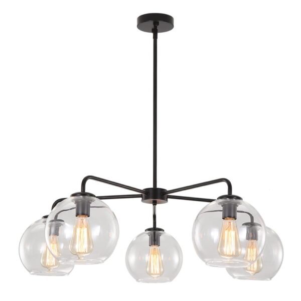 Mid-Century Modern Classic Blown Glass Bubble Chandelier - Image 9