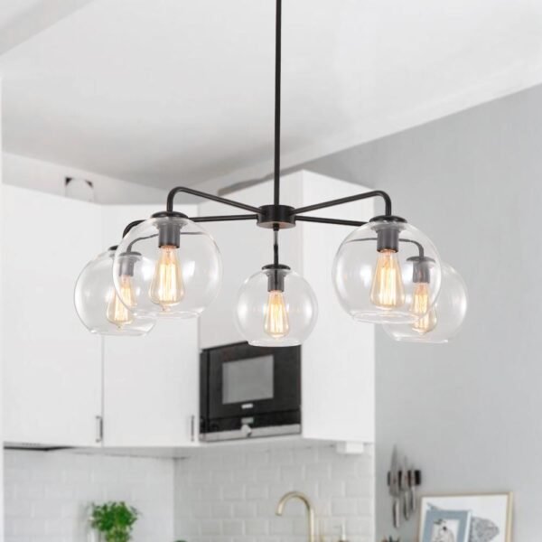 Mid-Century Modern Classic Blown Glass Bubble Chandelier - Image 3