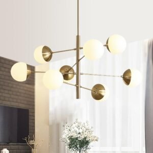 Mid-Century Globe Sputnik Sphere Chandelier