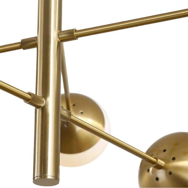 Mid-Century Globe Sputnik Sphere Chandelier - Image 5