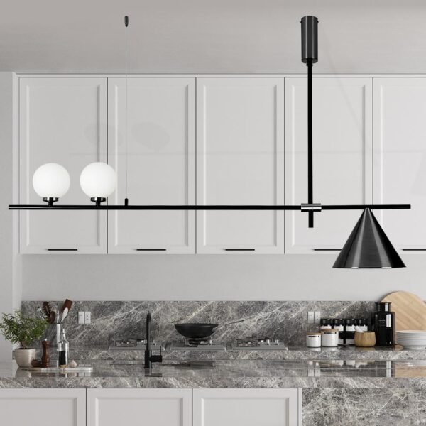 Modern 3-Light Chandelier for Kitchen Island - Image 2