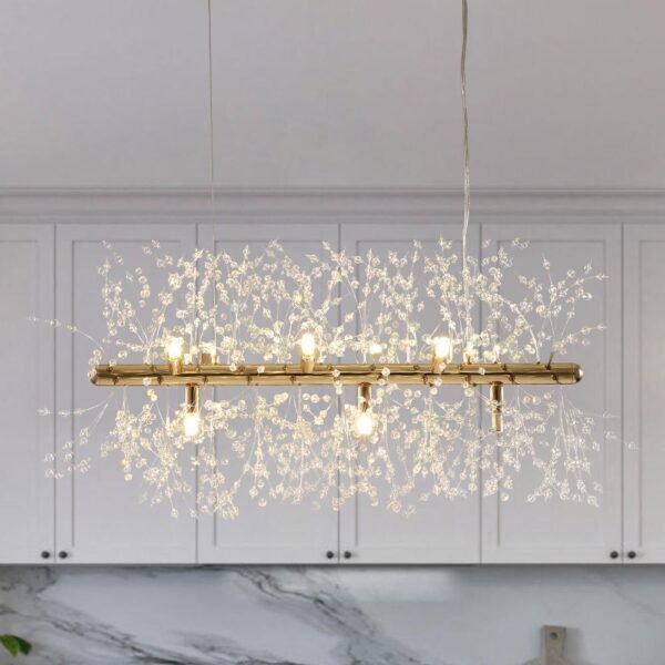 Modern 9-Light Crystal Chandelier - Image 8