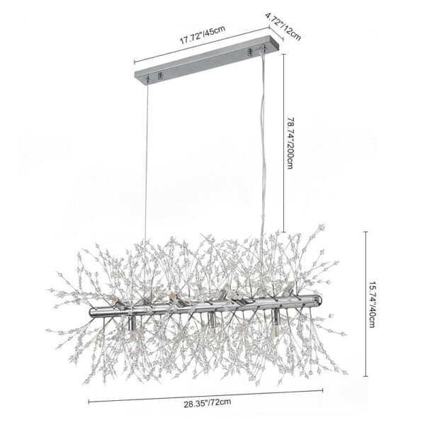 Modern 9-Light Crystal Chandelier - Image 10