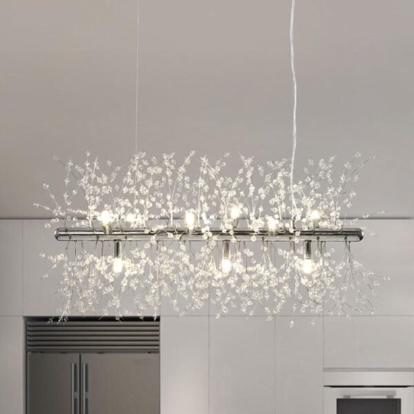Modern 9-Light Crystal Chandelier - Image 6