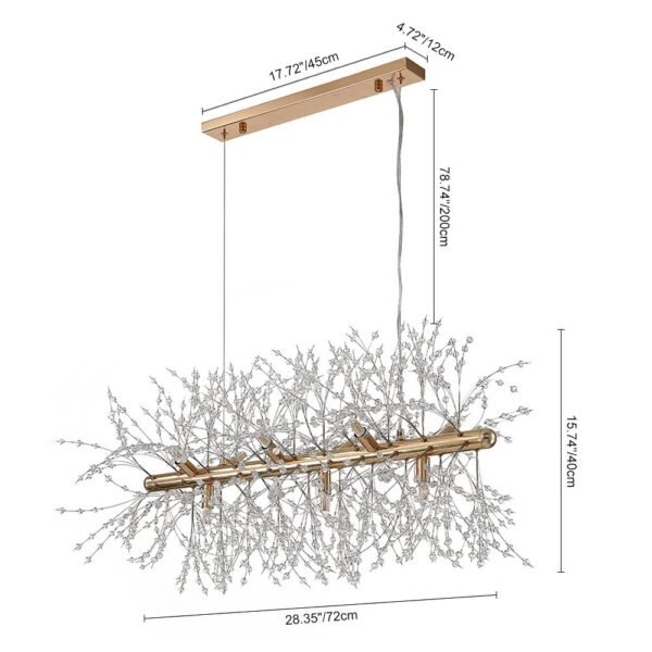 Modern 9-Light Crystal Chandelier - Image 9