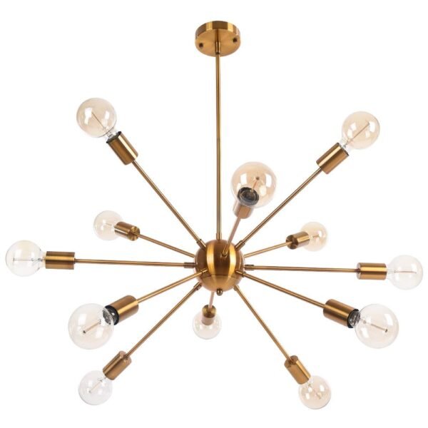 Modern Mid-Century Sputnik Sphere Chandelier - Image 9