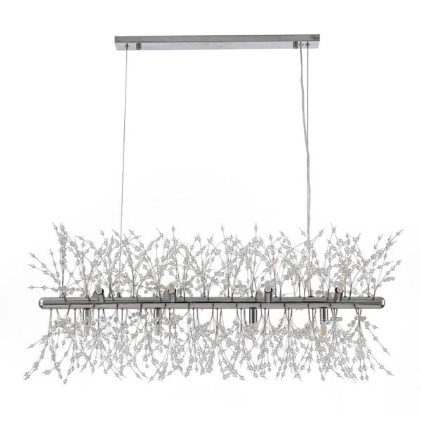Modern 12-Light Crystal  Linear Chandelier - Image 10