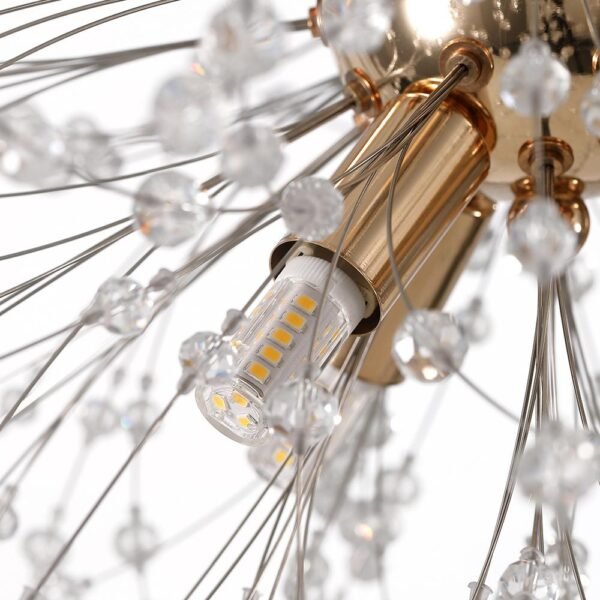 Modern 9-Light Sputnik Chandelier - Image 9