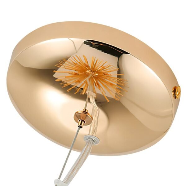 Modern Gold Sunburst Hanging Pendant Light - Image 10