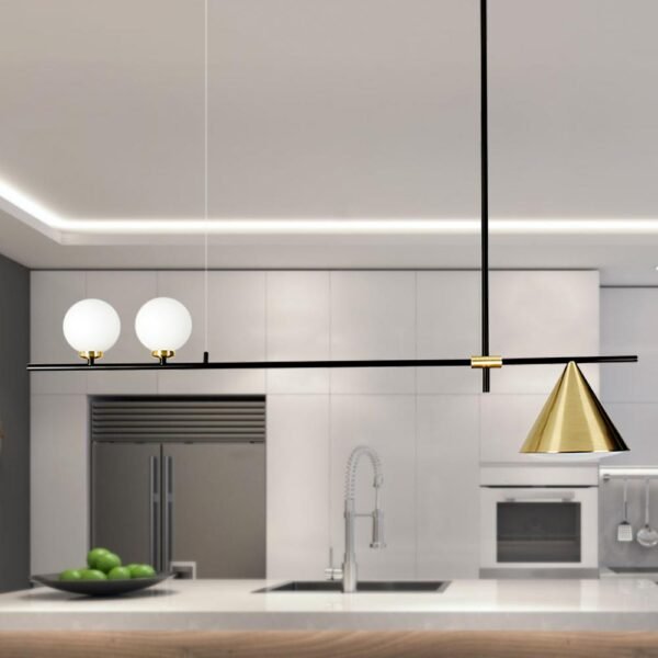 Modern 3-Light Chandelier for Kitchen Island - Image 3