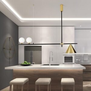 Modern 3-Light Chandelier for Kitchen Island