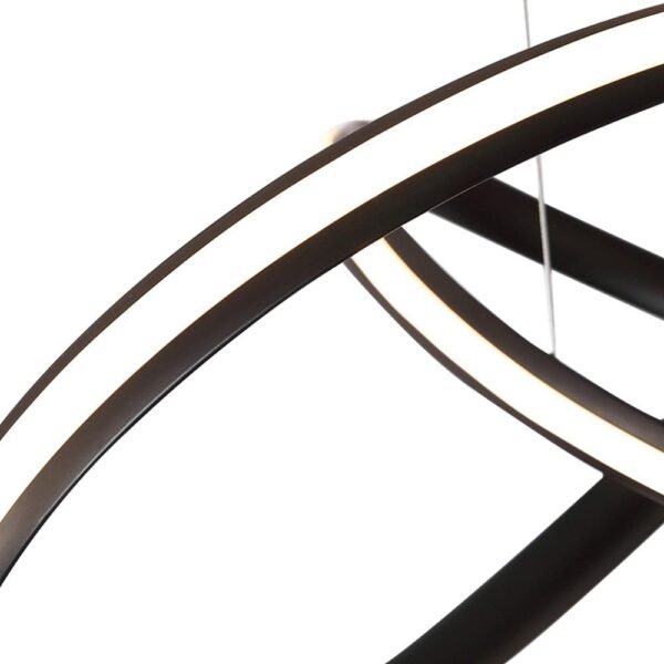 Modern Twisted Ribbon LED Chandelier Light - Image 7