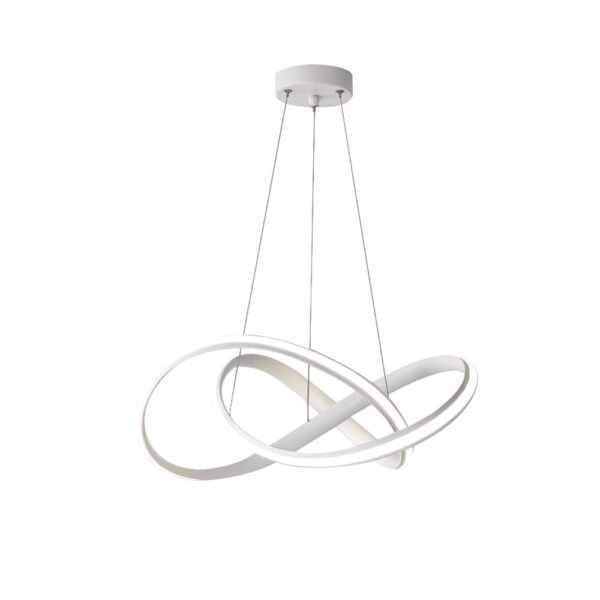 Modern Twisted Ribbon LED Chandelier Light - Image 4