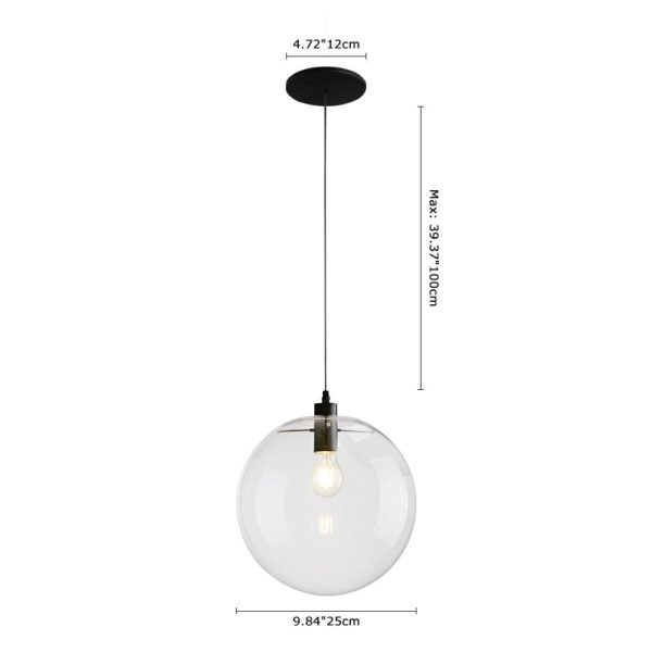 One-Light Glass Pendant Light - Image 9