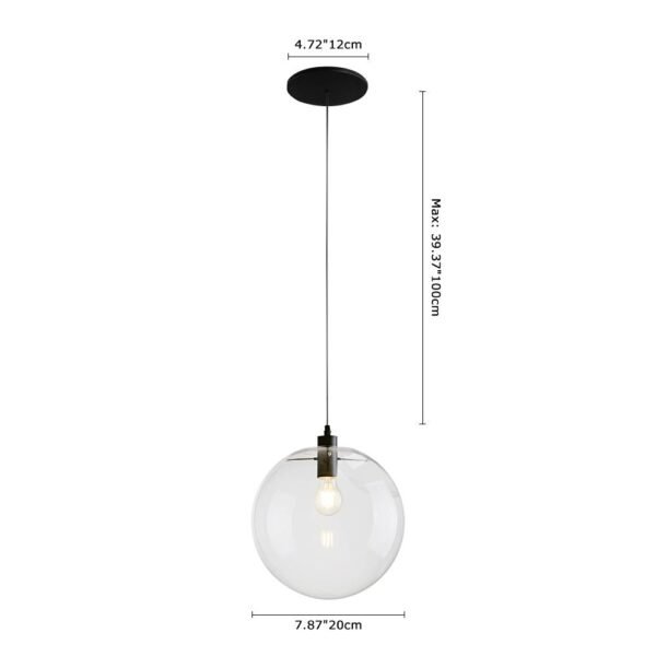 One-Light Glass Pendant Light - Image 8