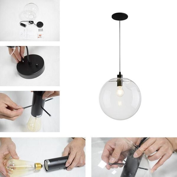 One-Light Glass Pendant Light - Image 6