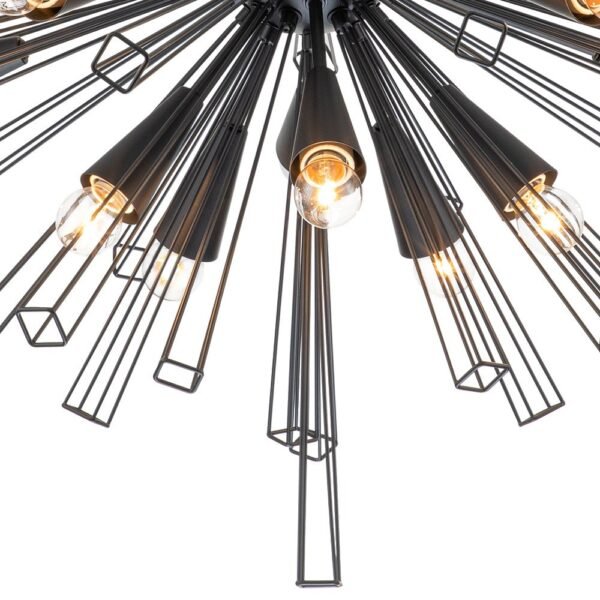 10-Light Modern Sputnik Sunburst Chandelier - Image 11