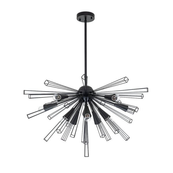 10-Light Modern Sputnik Sunburst Chandelier - Image 6