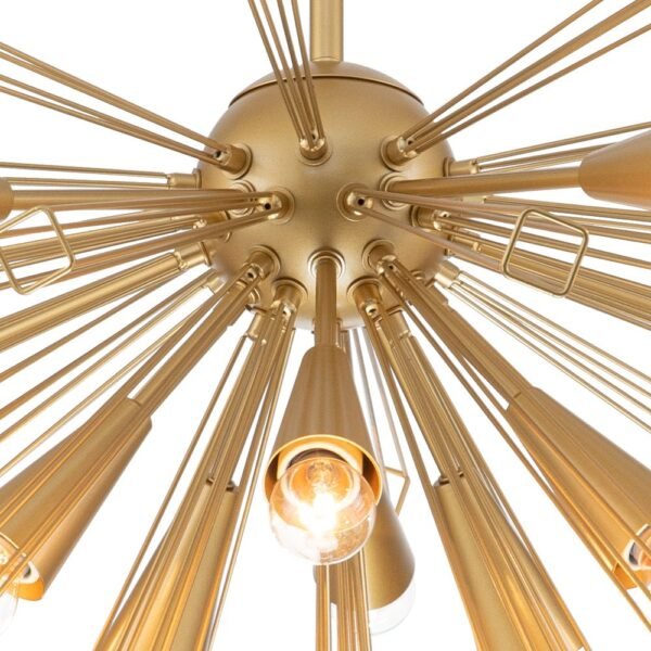 10-Light Modern Sputnik Sunburst Chandelier - Image 10