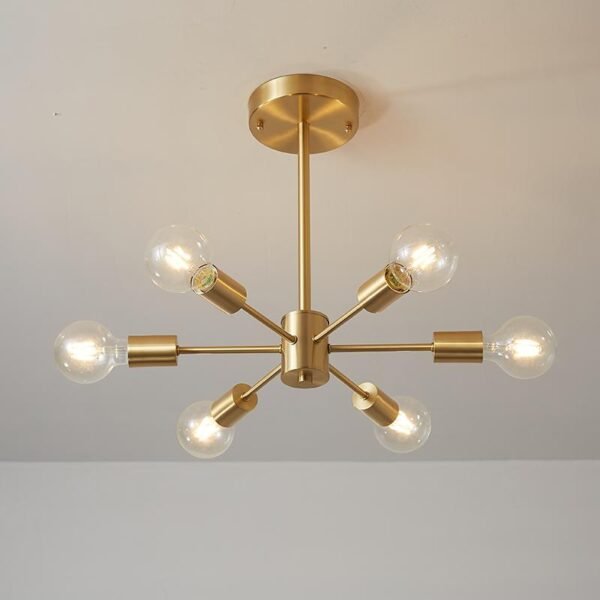 6-Light Large Sputnik Chandelier - Image 7