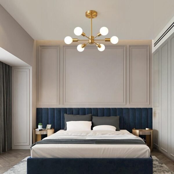 6-Light Large Sputnik Chandelier - Image 3