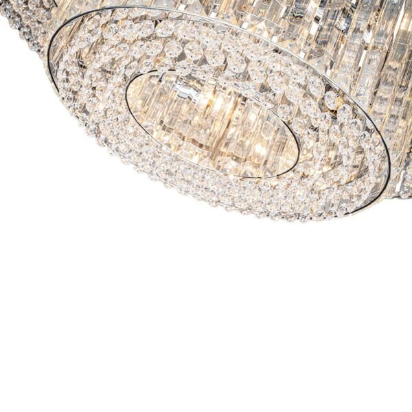 12-Light Modern 2-Tier Crystal Chandelier - Image 15