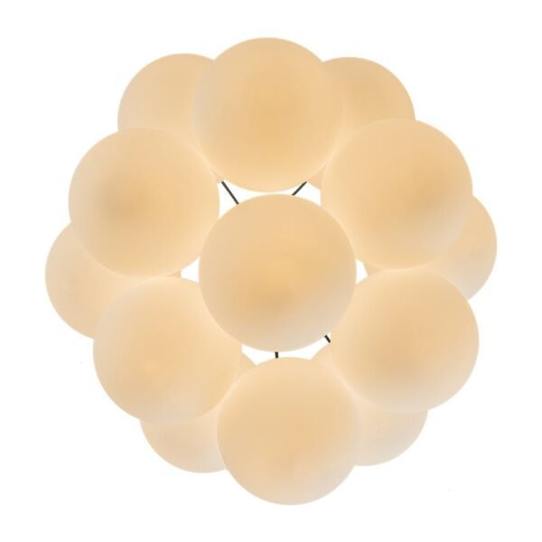 13-Light Cluster Opal Glass Bubble Chandelier - Image 9