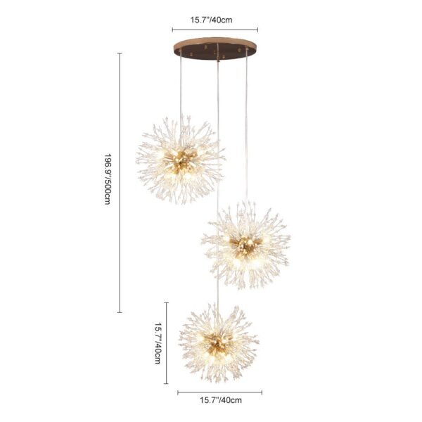 24/40-Light Modern Large Sputnik Firework Chandelier - Image 4
