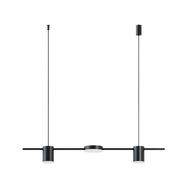 3-Light LED Black Kitchen Island Linear Pendant - Image 4