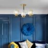 3 Light Sputnik Chandelier with Three Arms