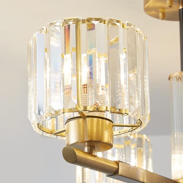 3 Light Sputnik Chandelier with Three Arms - Image 8