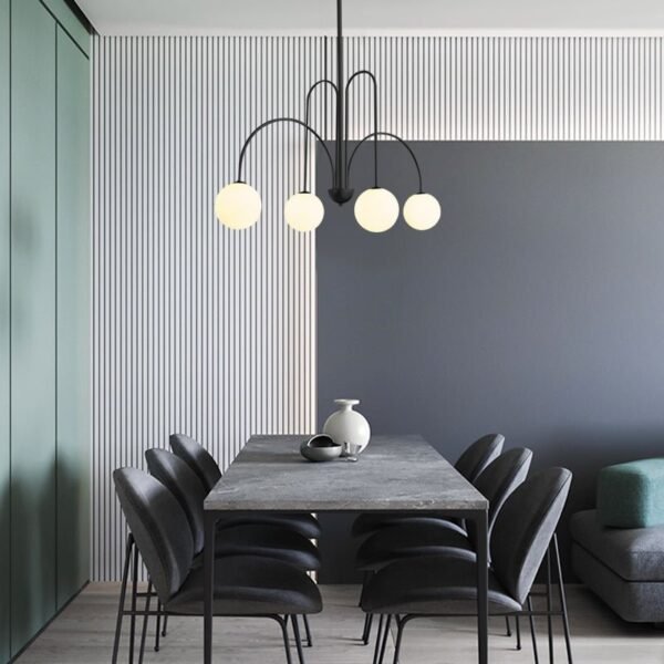 4 Light Drop Down Pendant Chandelier - Image 2