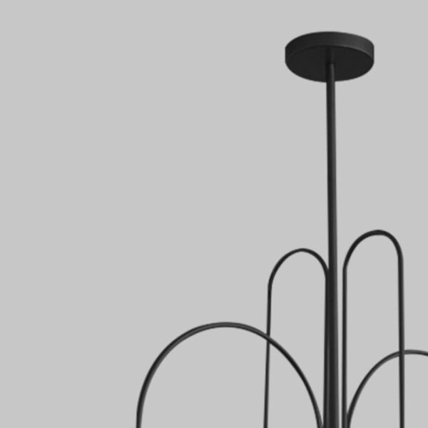 4 Light Drop Down Pendant Chandelier - Image 6
