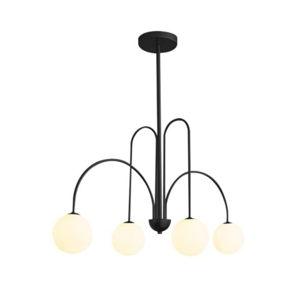 4 Light Drop Down Pendant Chandelier - Image 4