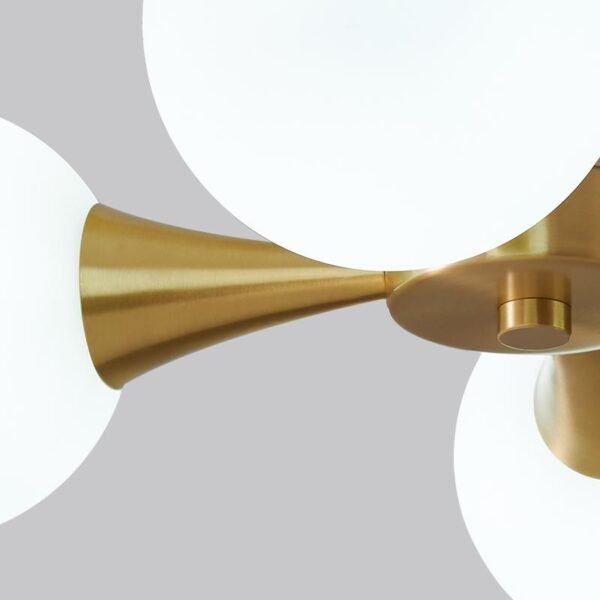 4-light Opal Globe Chandelier Ceiling Light - Image 7