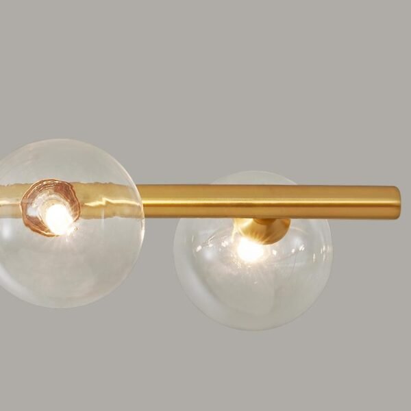 6-Light Linear Bubble Glass Chandelier - Image 7