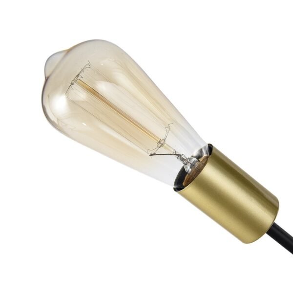 6-Light Rotatable Sputnik Chandelier in Black/ Black+Gold - Image 12