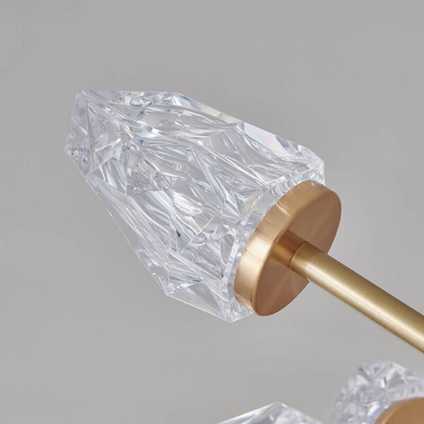 6-Light Sputnik Crystal Glass Shades Chandelier - Image 9