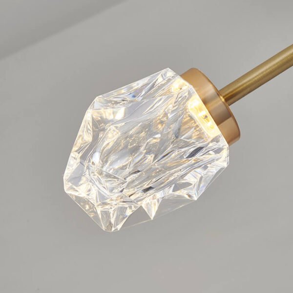 6-Light Sputnik Crystal Glass Shades Chandelier - Image 11