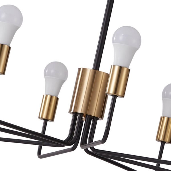 8 Light Rustic Candle Style Chandelier - Image 11