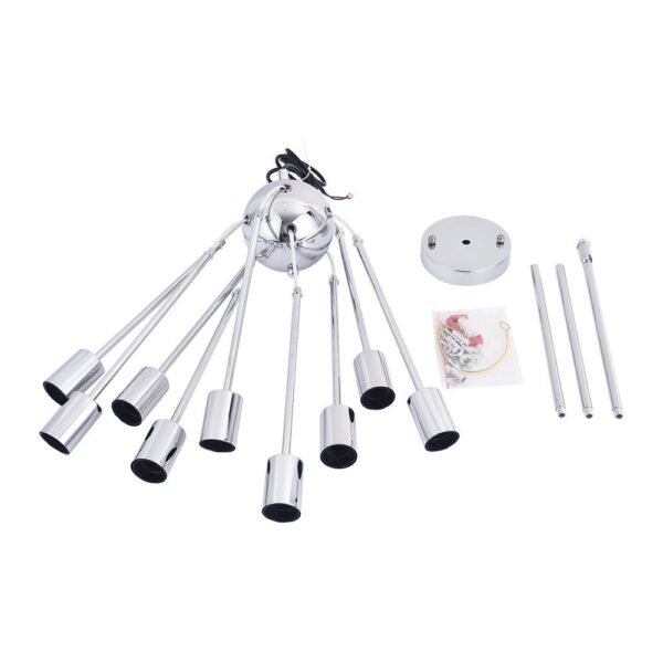 9-Light Sputnik Chrome Chandelier - Image 11