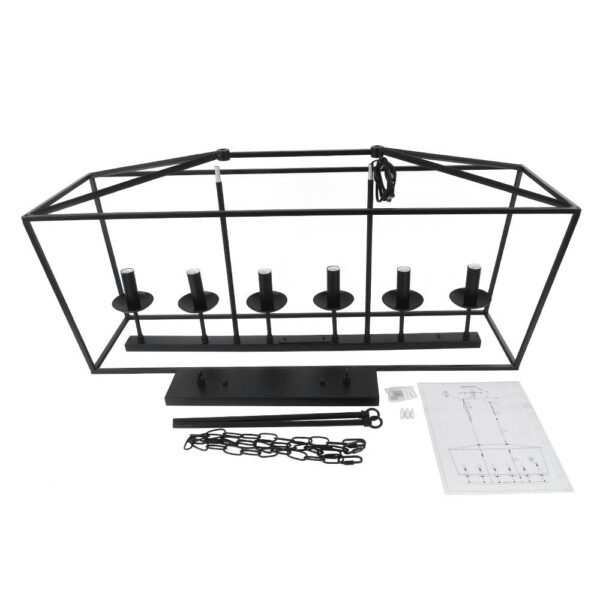 Candle Style Kitchen Island Rectangle Chandelier - Image 8