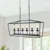 Candle Style Kitchen Island Rectangle Chandelier